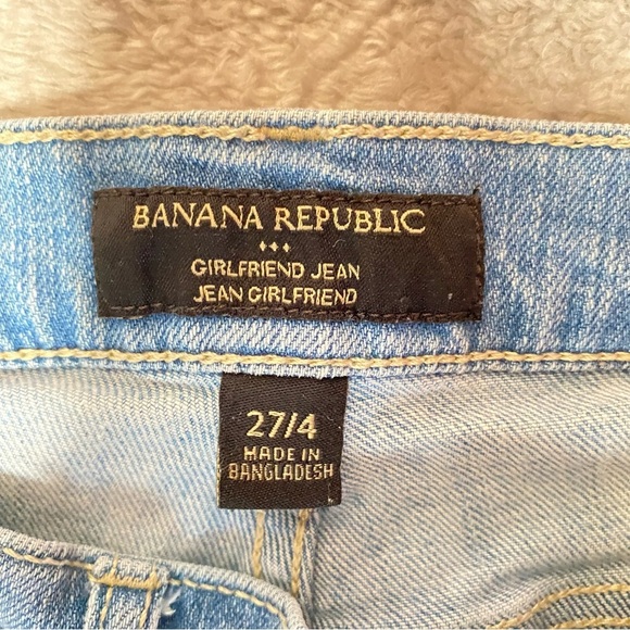 Banana Republic Light Blue Denim Men’s Jeans “Girlfriend Jean” Light Wash US27/4 - Picture 3 of 11